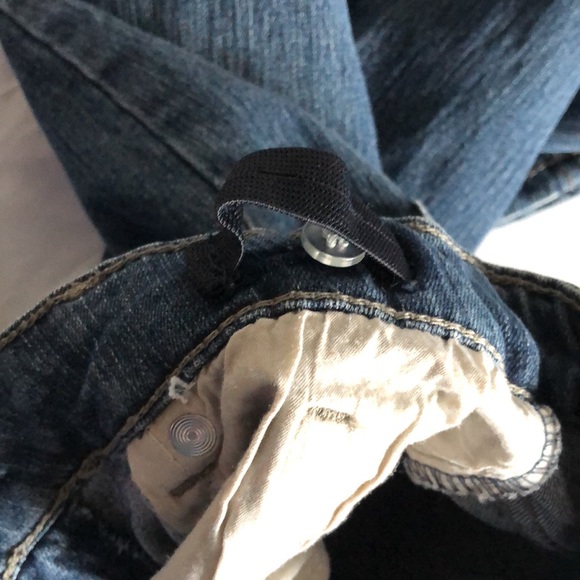 Giles size 10 DKNY boyfriend blue jeans with adjustable waistband - Picture 9 of 12